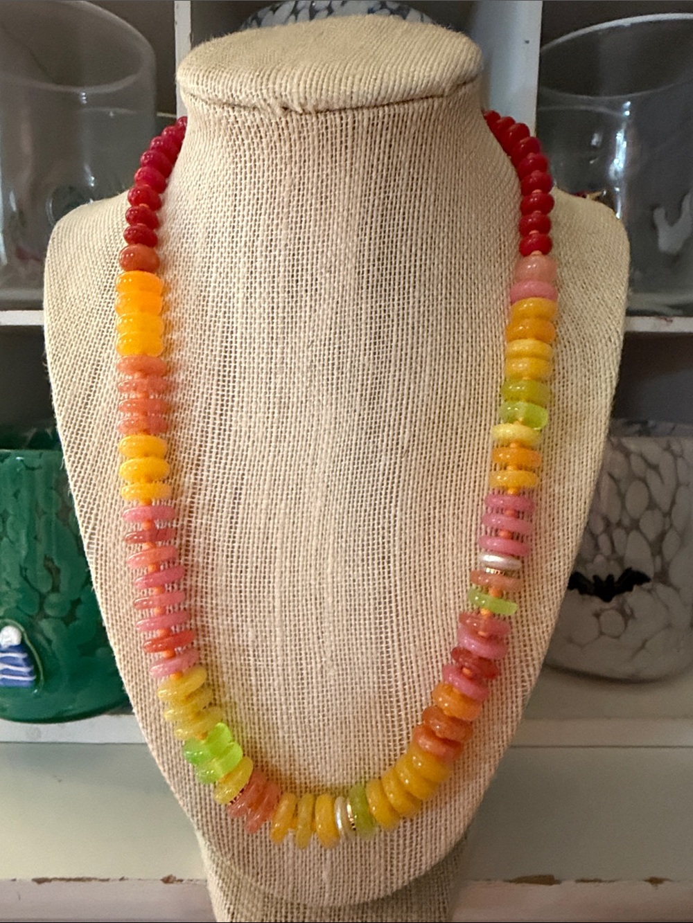 Repurposed Anthro beaded necklace